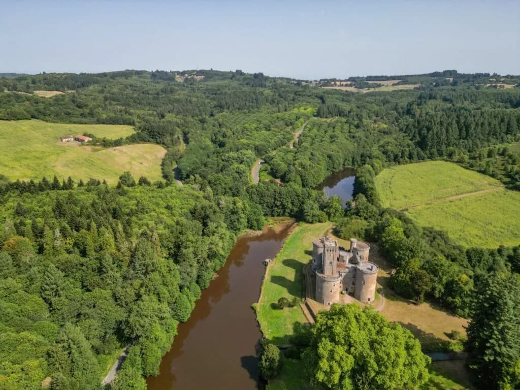 Vue aérienne du Parc naturel régional Périgord-Limousin